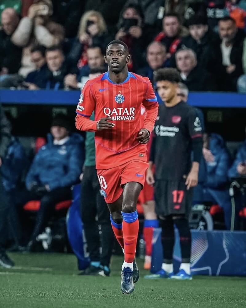 法國前鋒狄姆貝利。（圖取自x.com/dembouz）