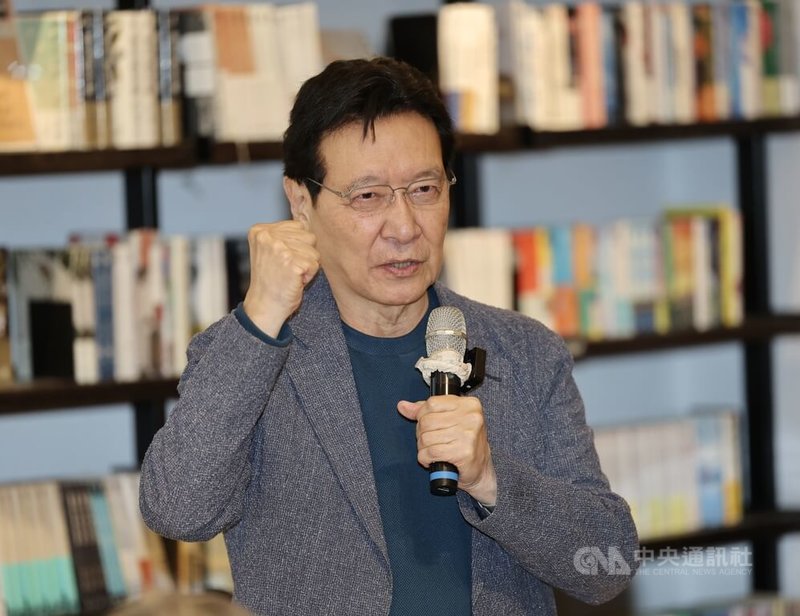 民眾黨主席黃國昌5日在台北舉辦新書發表會，前中廣董事長趙少康（圖）出席支持，致詞時表示，「3黨不過半」最早就是自己在新黨喊出來的，如今立法院黨團協商等規定，也都是自己當時開始的。中央社記者張皓安攝　115年6月5日