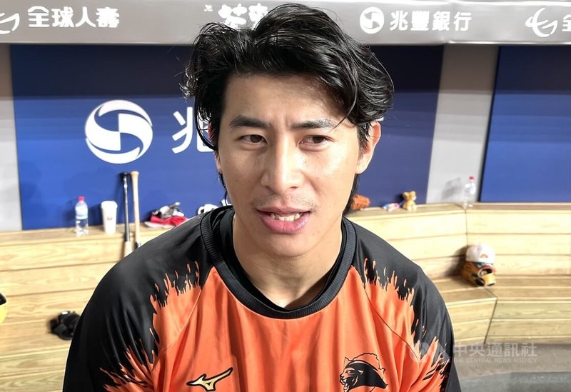 中華職棒統一7-ELEVEn獅隊隊長陳傑憲（圖）6日替補第4棒敲出3安打，7日獲得生涯首度先發第4棒機會，原因來自媒體向總教練提出的數據。中央社記者蘇志畬攝　115年6月7日