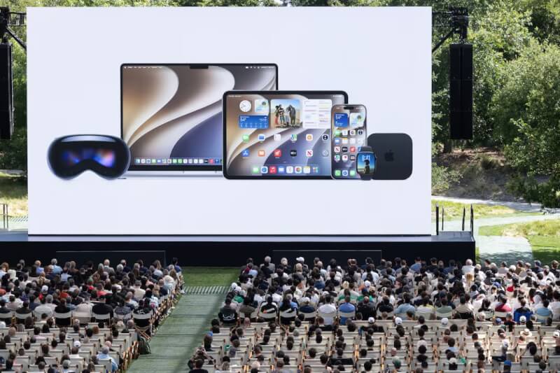 蘋果公司（Apple）8日在加州古柏迪諾舉行年度全球開發者大會。（路透社）