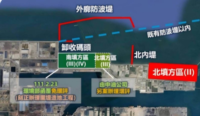 因應台中港將於7月啟動營建剩餘土石方收容作業，台中市政府10日公布「台中市政府辦理非公共工程運送營建剩餘土石方至台中港作業要點」，圖為台中港填土區位置。（台中市政府提供）中央社記者郝雪卿傳真  115年6月10日