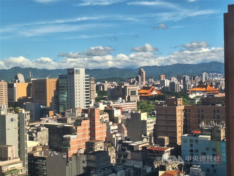圖為台北市街景。 （中央社檔案照片）