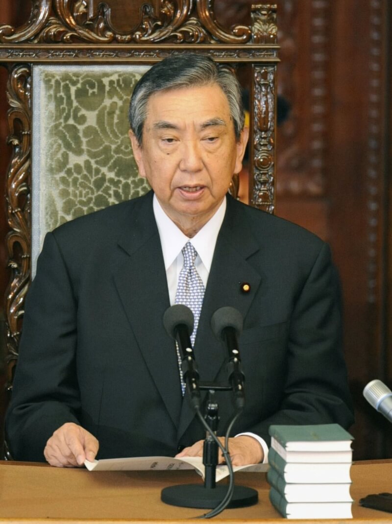 日本前自民黨總裁、前眾議院議長河野洋平。（共同社）