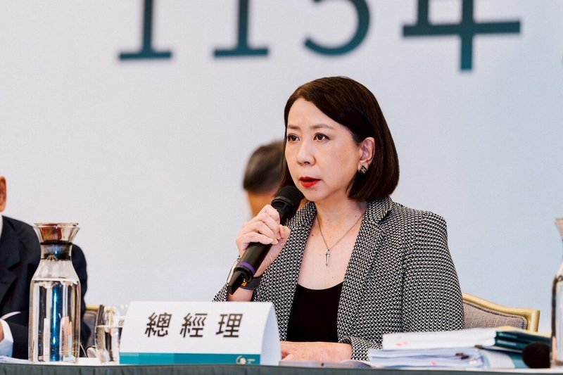 中信金12日舉行115年股東常會。中信金總經理高麗雪（圖）表示，跟銀行、保險子公司規模相比，中信證券還不夠大，一直留意證券併購機會，目前還沒看到適合標的，後續持續關注市場變化。（中信金提供）中央社記者蘇思云傳真　115年6月12日