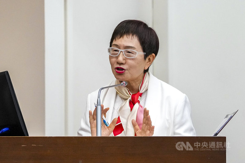 立法院財政委員會15日審查所得稅法部分條文修正草案，財政部長莊翠雲（圖）列席備詢。中央社記者鄭清元攝　115年6月15日