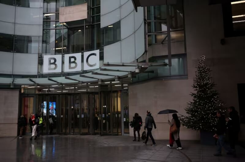 位於倫敦的英國廣播公司（BBC）廣播大樓（Broadcasting House）。（路透社）