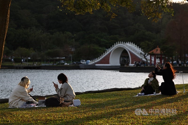 圖為台北市大湖公園。（中央社檔案照片）