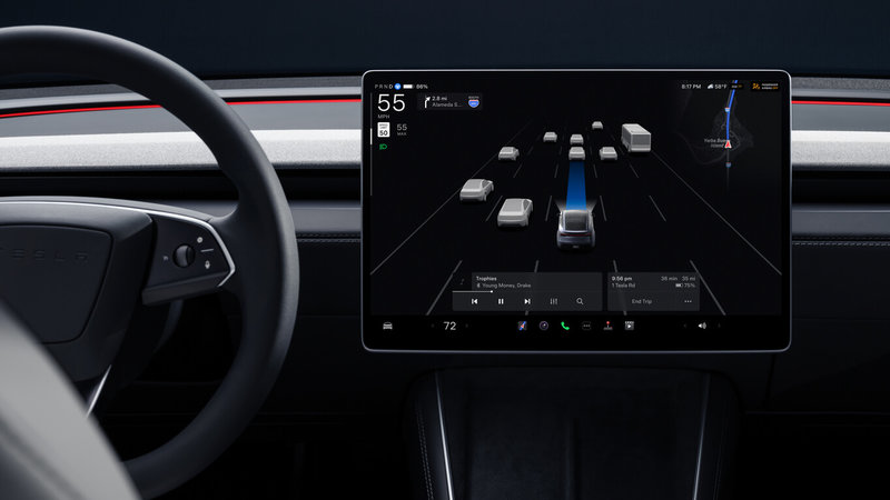 特斯拉（Tesla）台灣16日宣布，Tesla完成在台遞件申請全自動輔助駕駛FSD受駕駛監督（FSD Supervised）系統，將與交通部和車安中心合作，推進FSD在台審驗及未來實際落地方案，推動FSD儘速在台上路。（特斯拉提供） 中央社記者鍾榮峰傳真　115年6月16日