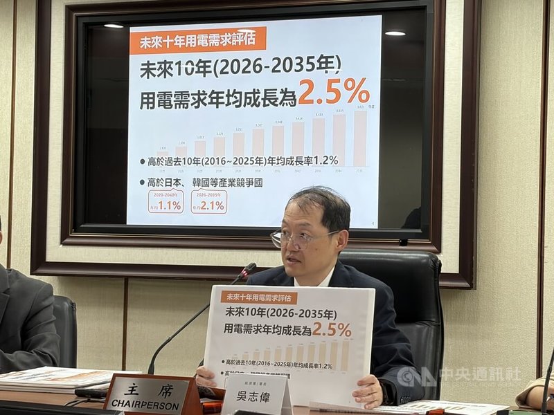 經濟部於18日公布「114年度全國電力資源供需報告」，能源署長吳志偉（圖）於會中說明報告內容。中央社記者謝怡璇攝 115年6月18日