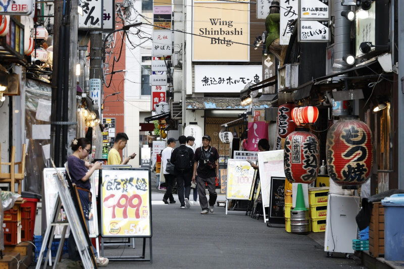 圖為位於東京新橋的餐廳。（共同社）
