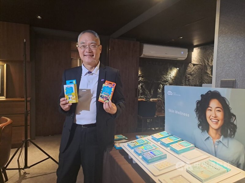 明基材料22日舉行媒體交流會,董事長陳建志(圖)表示,明基材從生產光碟到顯示面板的偏光片,進一步做到醫材,醫材將成明基材料最重要成長動能。中央社記者潘智義攝 115年6月22日