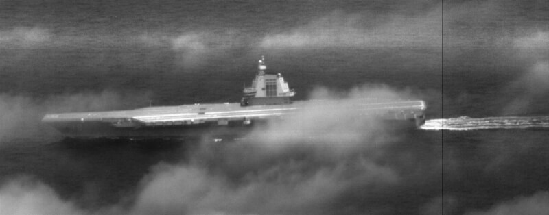 國防部表示，中共航艦福建號23日航經台灣海峽，國軍運用聯合情監偵手段嚴密監控。（國防部提供）中央社記者游凱翔傳真 115年6月23日