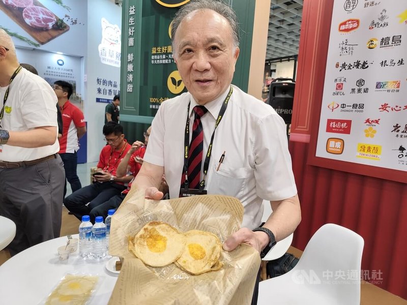 大成董事長韓家宇24日表示，全球植物性飲食需求持續成長，旗下新食成NEO Foods推出植物蛋，以大豆蛋白為主要原料，目前已銷往德國市場。中央社記者何秀玲攝　115年6月24日
