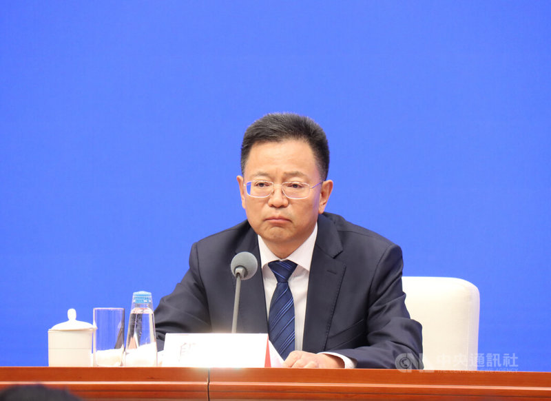 中共中央統戰部副部長段毅君24日在記者會上,對7月1日將實施並引發爭議的「中國民族團結進步促進法」回應相關提問。中央社記者張淑伶北京攝 115年6月24日