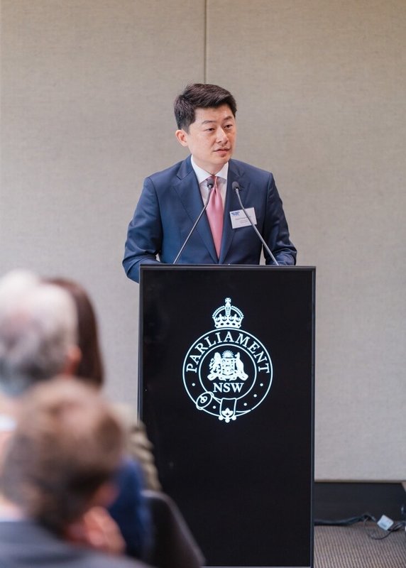 駐雪梨辦事處處長吳正偉出席新州議會印太夥伴交流茶會表示，印太區域的自由、安全與繁榮，是區域內成員共同關注議題。（駐雪梨辦事處提供）中央社記者丘德真雪梨傳真　115年6月24日