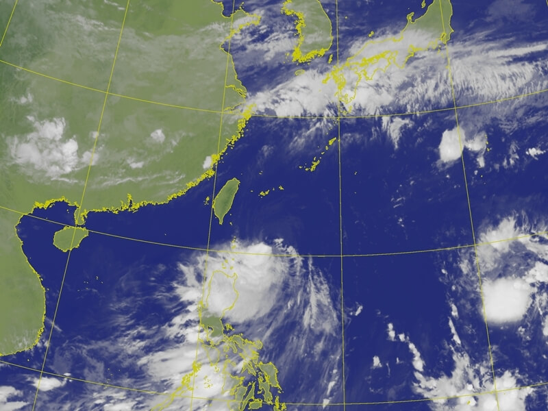 圖為24日上午8時20分衛星雲圖。（圖取自氣象署網頁cwa.gov.tw）