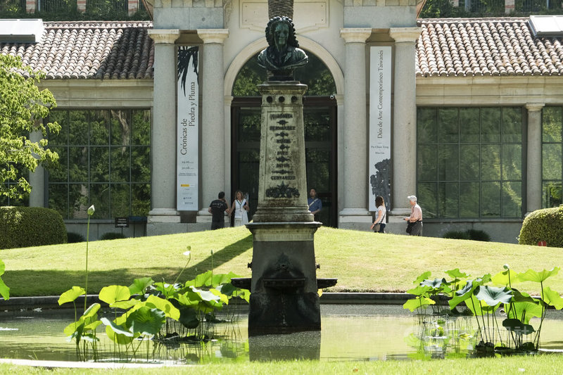 「石羽記：台灣當代藝術雙重奏」展覽匯聚跨世代藝術家鄧卜君及劉文瑄作品，24日起在西班牙馬德里皇家植物園展出2個月，是台灣歷年來在西班牙規模最大的視覺藝術專展。中央社記者胡家綺馬德里攝　115年6月25日