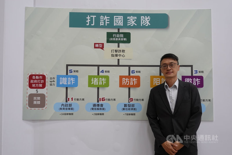 前刑事局詐欺犯罪防制中心督察、現任偵查第二大隊大隊長賴耀宗（圖）表示，政府戮力打詐已見成效，但當前仍有「跨境詐欺」、「虛擬資產金流」和「利用外籍人士進行詐欺犯罪」等3大挑戰。中央社記者黃麗芸攝　115年6月25日