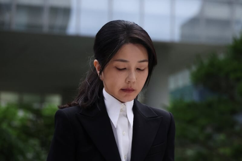 前韓國第一夫人金建希。（路透社）