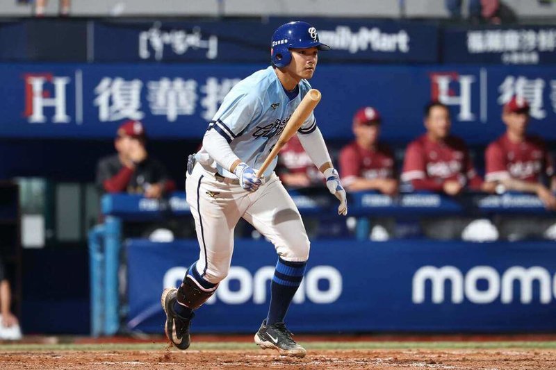 中華職棒富邦悍將隊野手林澤彬（圖）今年得點圈打擊表現優異，打擊教練高國輝也感到意外，直言喜歡這樣類型的選手。（富邦悍將隊提供）中央社記者蘇志畬傳真　115年6月28日