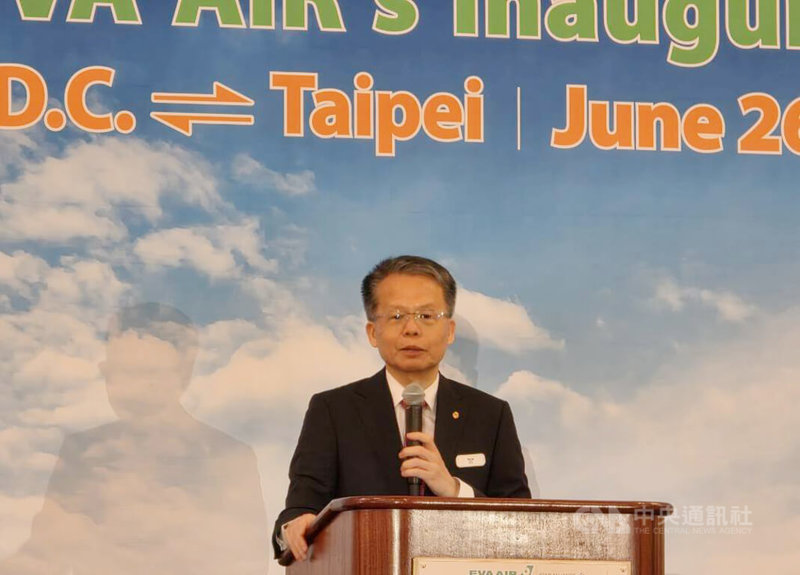AI浪潮席捲全球，帶動高科技產品出口持續升溫，也為航空貨運市場注入強勁動能。長榮航空總經理孫嘉明表示，今年AI伺服器需求「整年都很熱」。中央社記者江明晏攝　115年6月29日