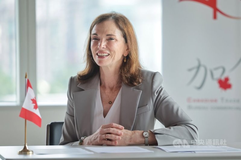 加拿大駐台北貿易辦事處代表何曼麗（Marie Louise Hannan）接受中央社專訪時表示，加拿大印太戰略明確提到台灣，加台往來大架構並未改變。中央社記者裴禛攝　115年7月1日