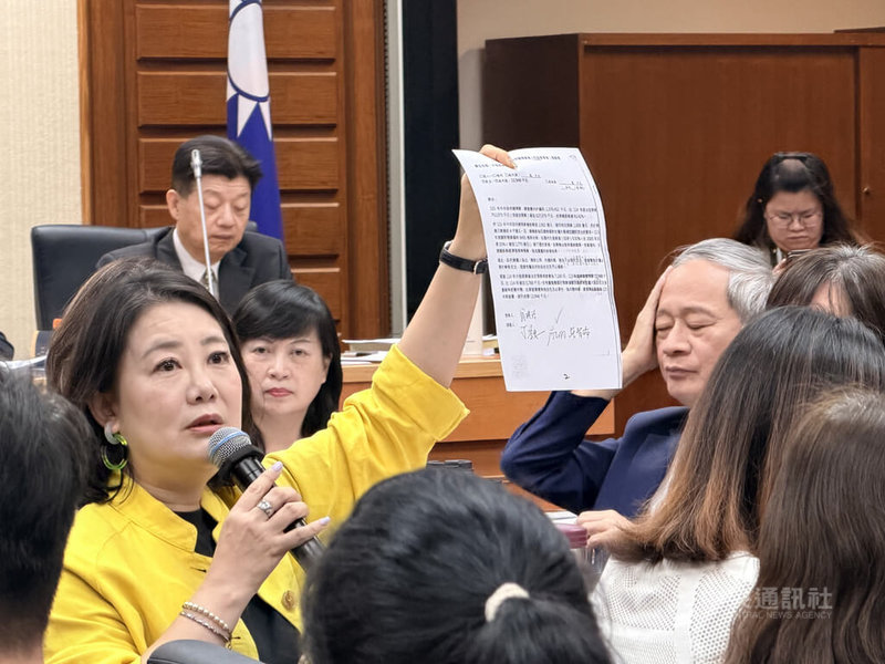立法院教育及文化委員會2日審查115年度中央政府總預算案有關文化部及所屬單位預算案，朝野立委就文化部媒宣費激烈交鋒，民進黨立委吳思瑤（前左）希望討論細則，反對刪除。中央社記者趙靜瑜攝　115年7月2日