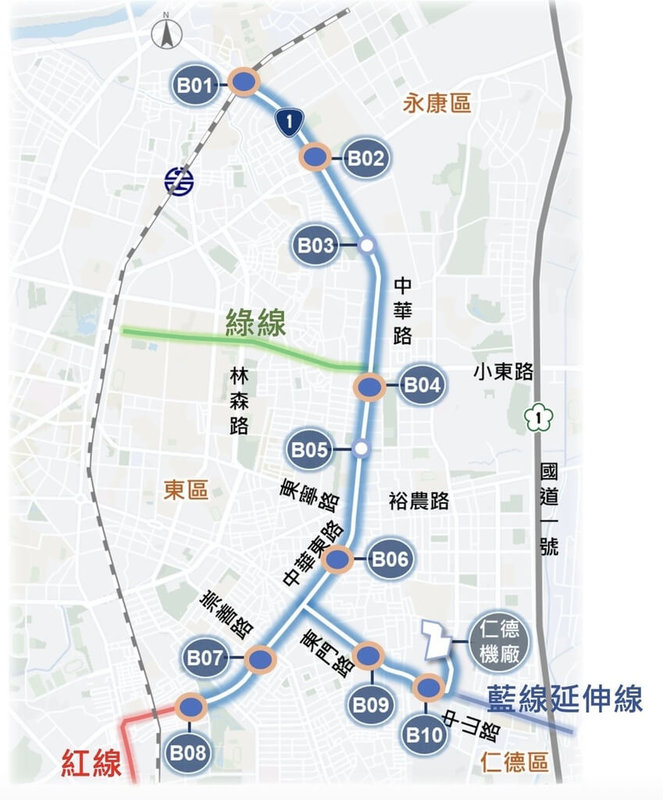台南捷運第一期藍線基本設計工程經費獲行政院公共工程委員會審議通過，核定總經費312.74億元，台南市政府將展開後續各項發包作業工作。（台南市政府提供）中央社記者張榮祥台南傳真 115年7月2日