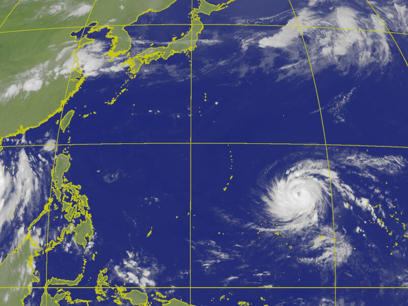 3日上午8時10分衛星雲圖。(圖取自氣象署網頁cwa.gov.tw)