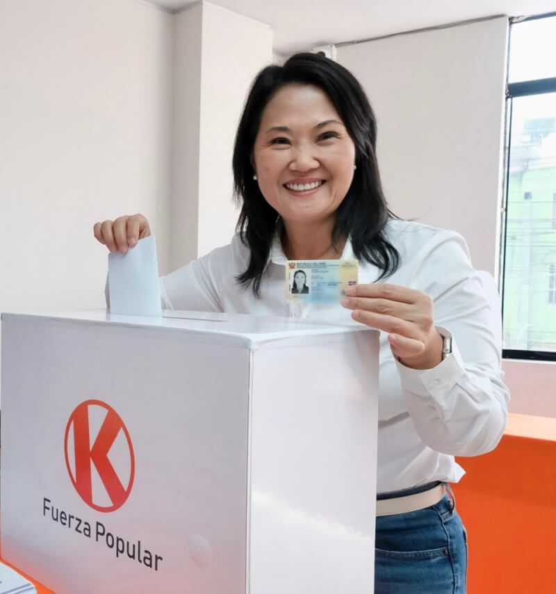 秘魯總統當選人藤森惠子。（圖取自x.com/KeikoFujimori）