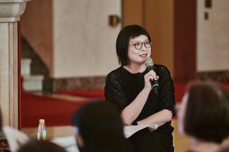 「NSO四十週年–NSO 2026/27 樂季」沙龍音樂會4日在國家音樂廳大廳舉行,NSO國家交響樂團執行長郭玟岑(圖)表示,NSO就是一個台灣的珠寶盒,「每一位團員都是最珍貴的珠寶。」(NSO提供)中央社記者趙靜瑜傳真 115年7月4日