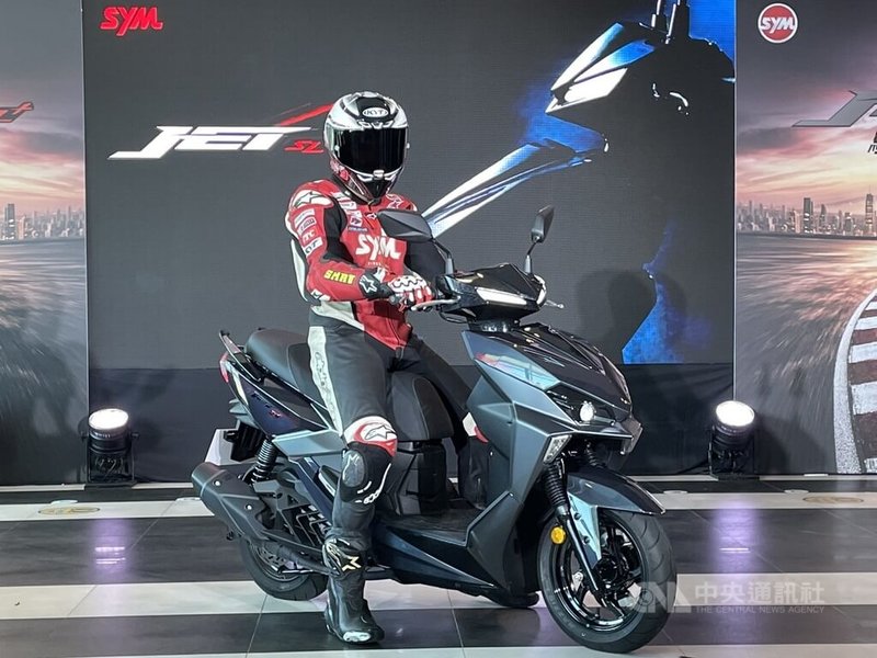 三陽SYM於6日下午在台中發表All New JET SL/SL+運動型車款，預估2026年台灣新機車掛牌數可較2025年成長10%。中央社記者鍾榮峰攝　115年7月6日