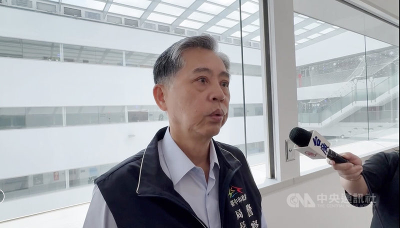 印太戰略智庫執行長矢板明夫6日在台中市遭廖姓中國籍持香港護照男子攻擊，台中市政府警察局長吳敬田（圖）7日表示，將查犯嫌手機通聯解析事證，清查是否有在地人士協力與犯案動機。中央社記者郝雪卿攝 115年7月7日