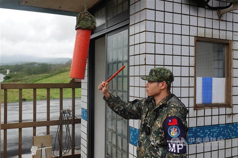 圖為營區衛哨。（中央社檔案照片）