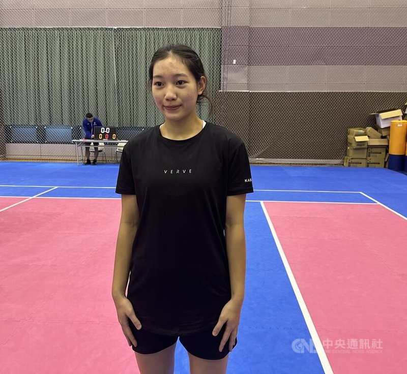 台灣女子卡巴迪美少女陳詩涵今年首度入選亞運代表隊，自嘲是「愛哭包」的她，總算圓了國手夢。中央社記者黎建忠攝　115年7月9日