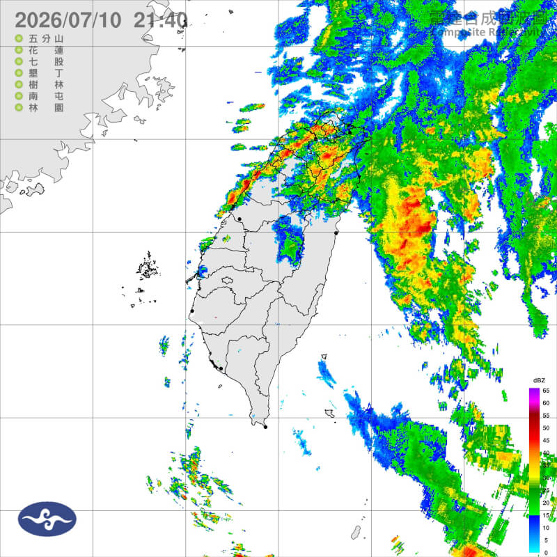 (圖取自中央氣象署網頁cwa.gov.tw)