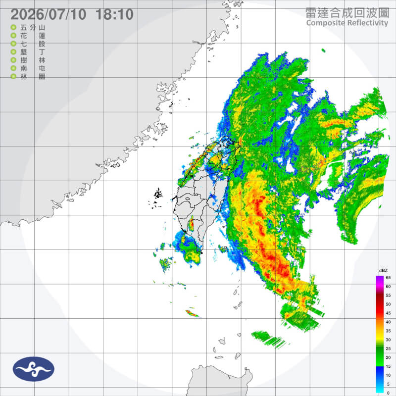 (圖取自中央氣象署網頁cwa.gov.tw)
