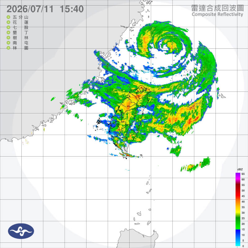 (圖取自中央氣象署網頁cwa.gov.tw)