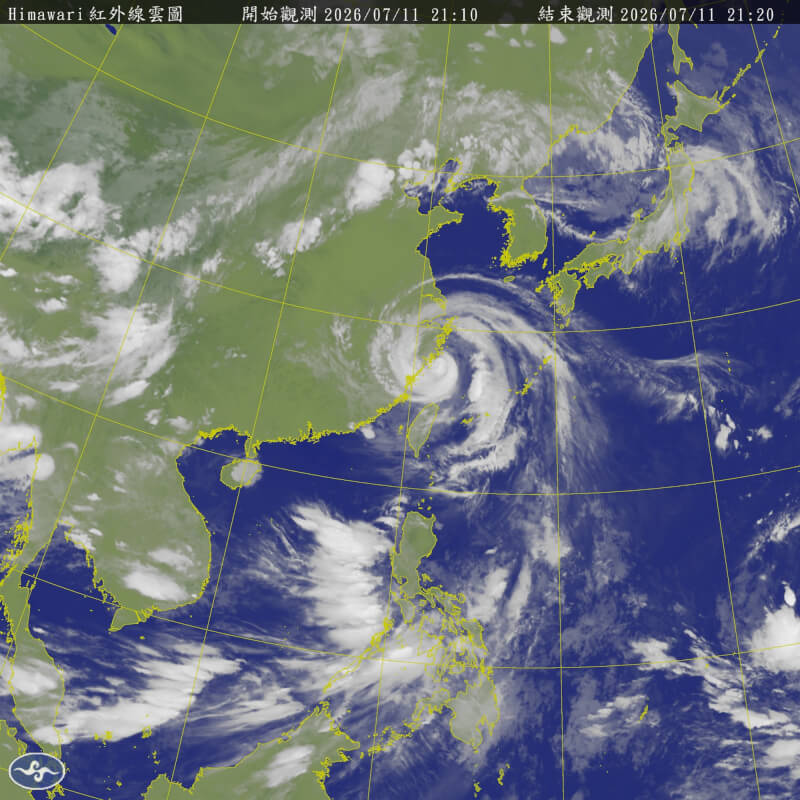 (圖取自中央氣象署網頁cwa.gov.tw)