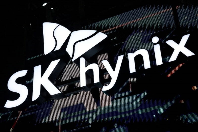韓國晶片大廠SK海力士10日在華爾街掛牌首日股價大漲13%。（路透社）