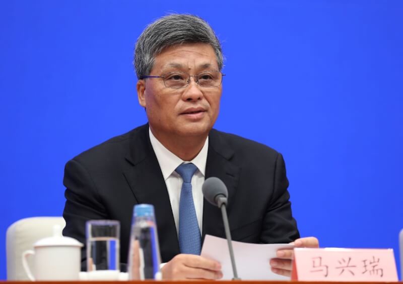 新華社14日公布，中共中央政治局委員、前新疆黨委書記馬興瑞被開除黨籍、開除公職處分（中新社）