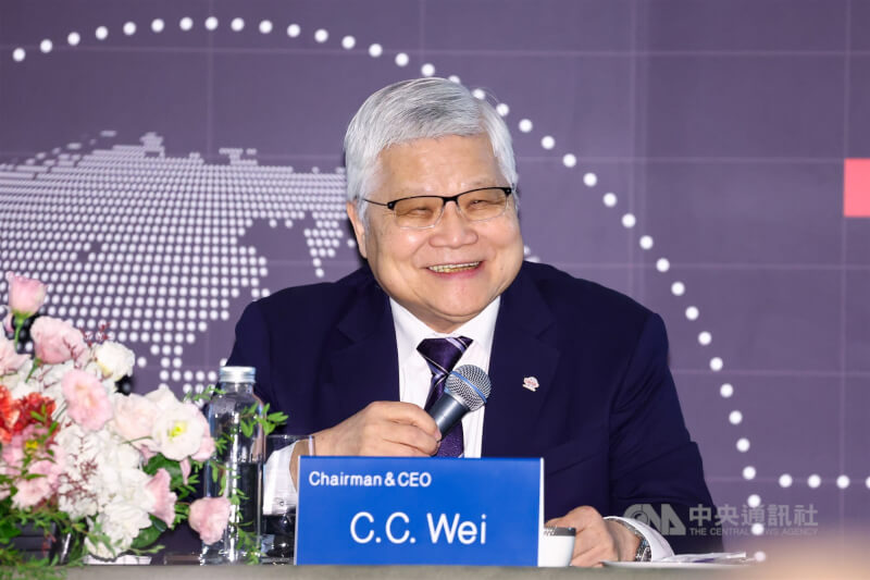 台積電董事長暨總裁魏哲家16日出席台積電法人說明會。中央社記者王騰毅攝　115年7月16日