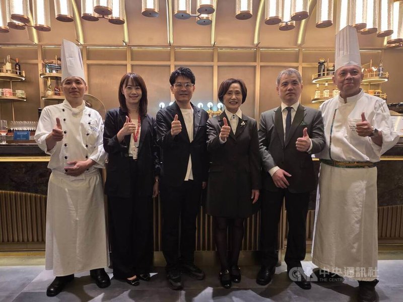 漢來美食島語自助餐廳宣布進駐台中漢神洲際購物廣場。圖中為漢來美食董事長林淑婷中央社記者江明晏攝　115年7月17日