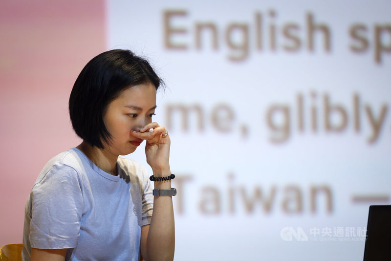 「英語世界的台灣敘事：文學翻譯與議題報導的視法與實踐」講座18日在台北登場，邀請小說「臺灣漫遊錄」譯者金翎（圖）與談。金翎分享在國際布克獎發表感言的措詞及背後意義，現場也回顧當時片段，她仍多有感觸。中央社記者王騰毅攝  115年7月18日