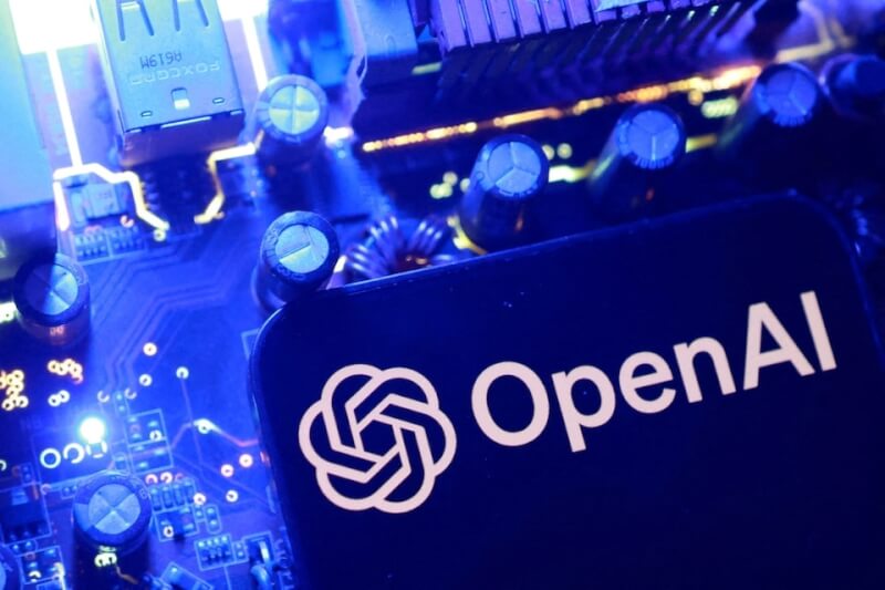 圖為OpenAI標誌。（路透社）