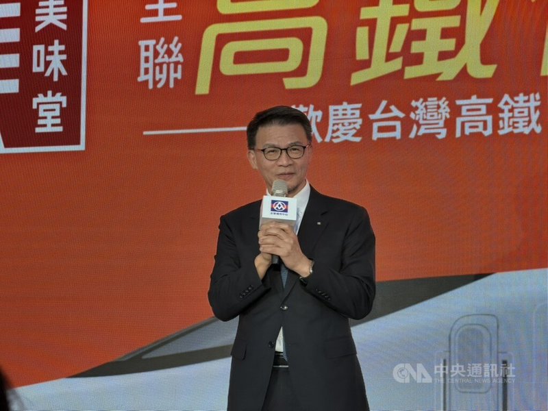 全聯23日舉辦攜手台灣高鐵跨界聯名記者會，全聯總經理蔡篤昌（圖）出席致詞，會後說明全聯未來展店規劃。中央社記者何秀玲攝　115年7月23日