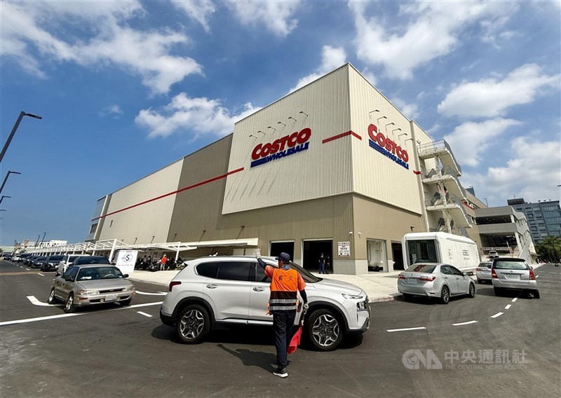 圖為美式賣場台灣好市多（Costco）外觀。 （中央社檔案照片）