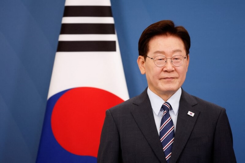 韓國總統李在明（圖）將於7月24日到8月3日先後訪問美國、南美3國和德國。（路透社）
