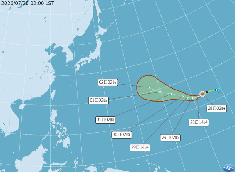 雙北9縣市防36度高溫　吳德榮：颱風白海豚將快速增強為強颱 | 生活 | 中央社 CNA