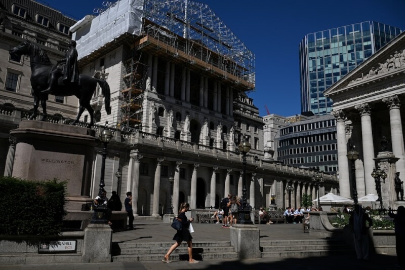 英國央行英格蘭銀行。（路透社）